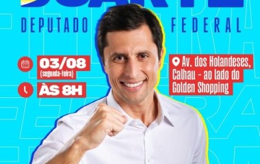 CONVENÇÃO DO AVANTE CONFIRMARÁ CANDIDATURA DE DUARTE JÚNIOR A DEPUTADO FEDERAL