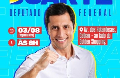 CONVENÇÃO DO AVANTE CONFIRMARÁ CANDIDATURA DE DUARTE JÚNIOR A DEPUTADO FEDERAL