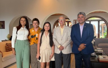 Presidente da Câmara de Grajaú é recebido por José Sarney e Roseana Sarney em São Luís