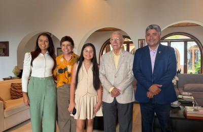 Presidente da Câmara de Grajaú é recebido por José Sarney e Roseana Sarney em São Luís