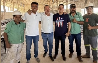 Em visita à Gessosul, Lahesio Bonfim defende políticas de incentivo ao polo gesseiro de Grajaú
