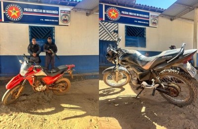 Polícia Militar recupera duas motocicletas durante ações em Formosa da Serra Negra