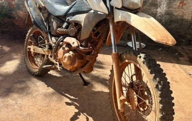 Motocicleta roubada no Tocantins é recuperada pela PM após perseguição em Formosa da Serra Negra