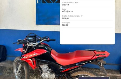 Motocicleta com chassi adulterado e motor roubado é apreendida em Formosa da Serra Negra